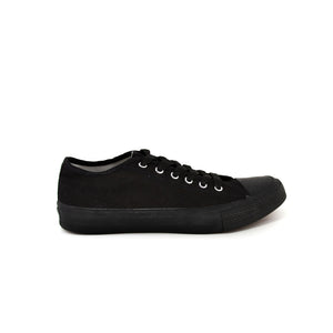 รองเท้าผ้าใบ รองเท้าผ้าใบผูกเชือก รองเท้าผ้าใบผูกเชือกผู้ชาย รองเท้าผ้าใบผูกเชือกผู้หญิงสีดำ/เงิน คลาสสิค ใส่สบาย น้ำหนักเบา