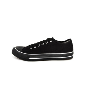 รองเท้าผ้าใบ รองเท้าผ้าใบผูกเชือก รองเท้าผ้าใบผูกเชือกผู้ชาย รองเท้าผ้าใบผูกเชือกผู้หญิงสีดำ/ขาว คลาสสิค ใส่สบาย น้ำหนักเบา