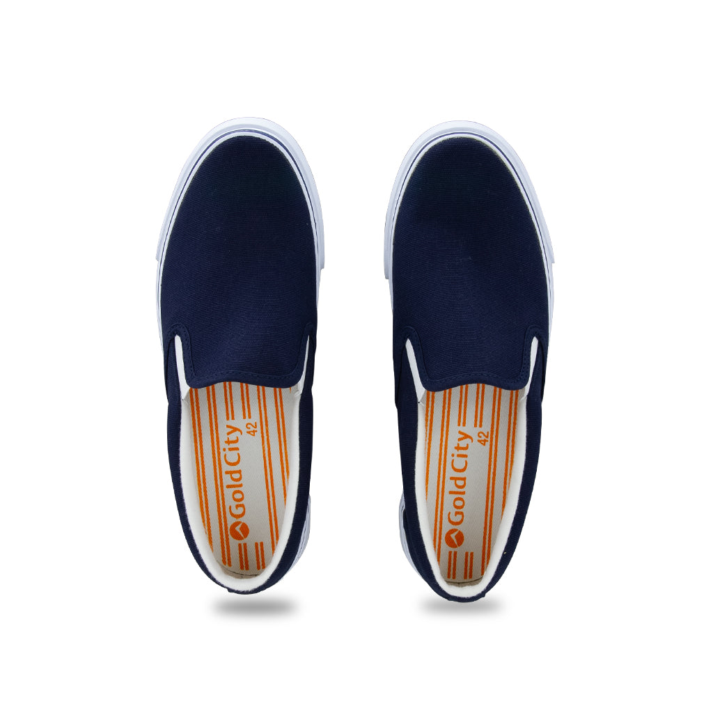 รองเท้าผ้าใบ รองเท้าสลิปออน รองเท้าผ้าใบสลิปออนผู้ชาย รองเท้าผ้าใบสลิปออนผู้หญิงสีกรม ขอบนุ่ม ใส่สบาย ไม่กัดเท้า