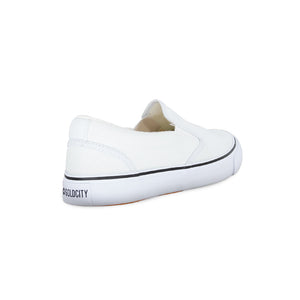 รองเท้าผ้าใบ รองเท้าสลิปออน รองเท้าผ้าใบสลิปออนผู้ชาย รองเท้าผ้าใบสลิปออนผู้หญิงสีขาว ขอบนุ่ม ใส่สบาย ไม่กัดเท้า