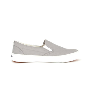 รองเท้าผ้าใบ รองเท้าสลิปออน รองเท้าผ้าใบสลิปออนผู้ชาย รองเท้าผ้าใบสลิปออนผู้หญิงสีเทา ขอบนุ่ม ใส่สบาย ไม่กัดเท้า