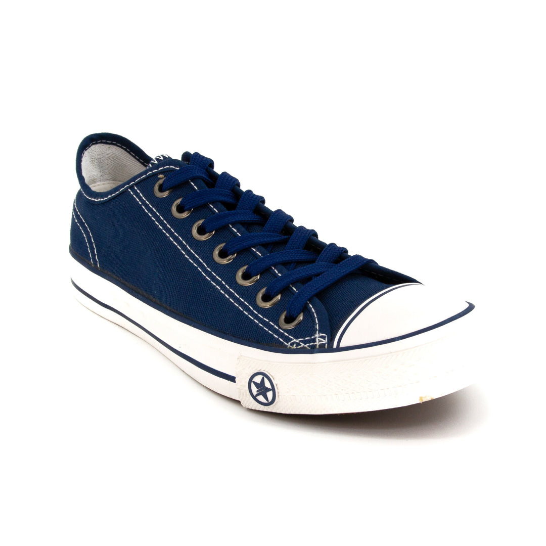 รองเท้าผ้าใบ รองเท้าผ้าใบผูกเชือก รองเท้าผ้าใบผูกเชือกผู้ชาย รองเท้าผ้าใบผูกเชือกผู้หญิงสีกรม ลายดาวสุดเทห์ ใส่สบาย น้ำหนักเบา