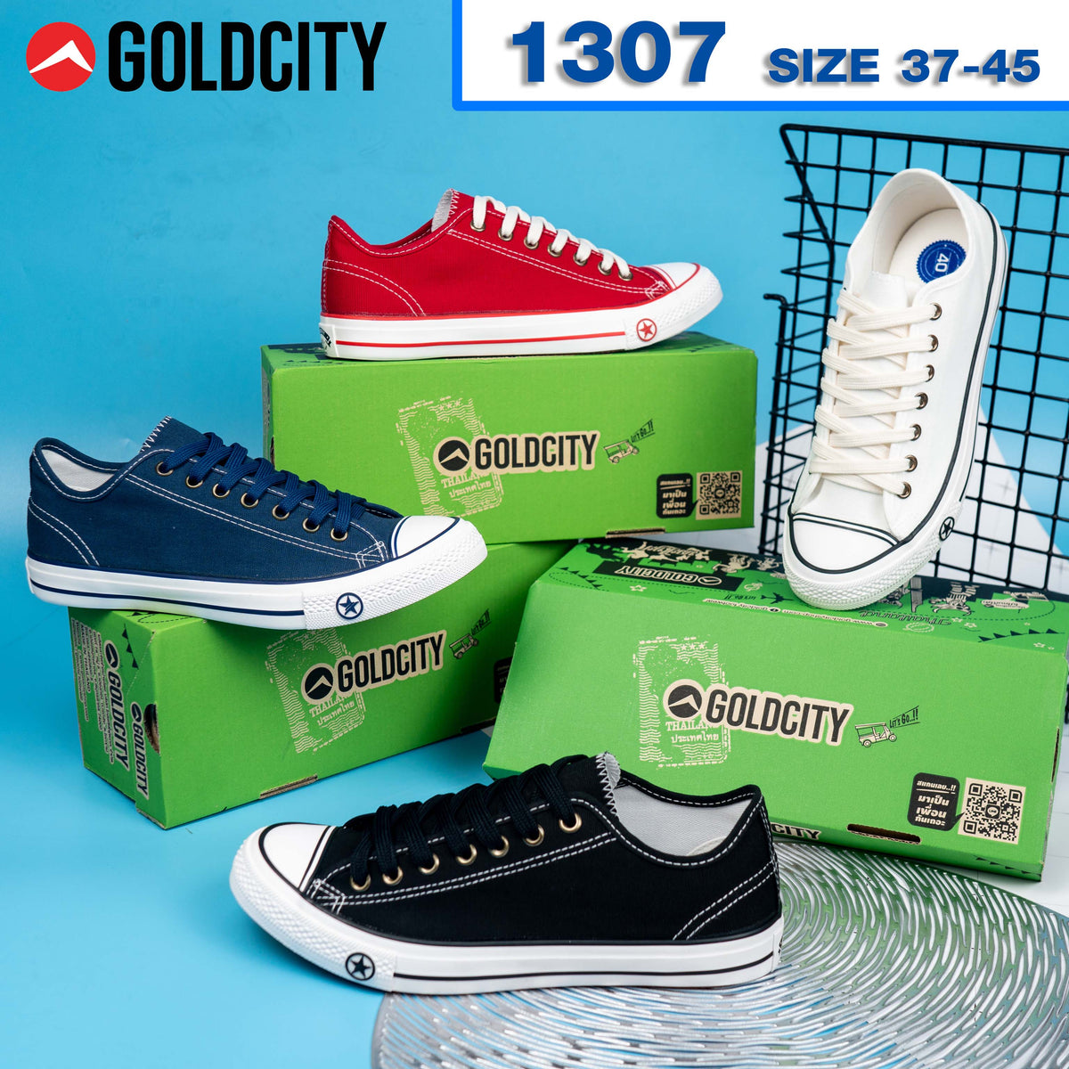 รองเท้าผ้าใบ รองเท้าผ้าใบผูกเชือก รองเท้าผ้าใบผูกเชือกผู้ชาย รองเท้าผ้าใบผูกเชือกผู้หญิงสีครีม,แดง,กรม,ดำ ลายดาวสุดเทห์ ใส่สบาย น้ำหนักเบา