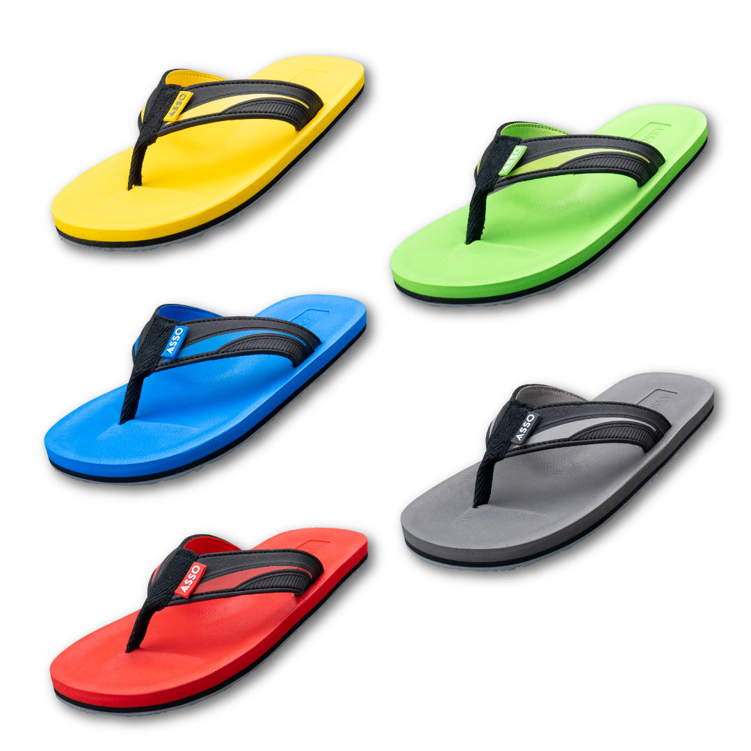 รองเท้าแตะ รองเท้าแตะหูหนีบ รองเท้าแตะหูหนีบผู้ชายสีเหลือง,แดง,เขียว,เทา,น้ำเงิน แห้งเร็ว ไม่อุ้มน้ำ ใส่เดินนานไม่เมื่อย