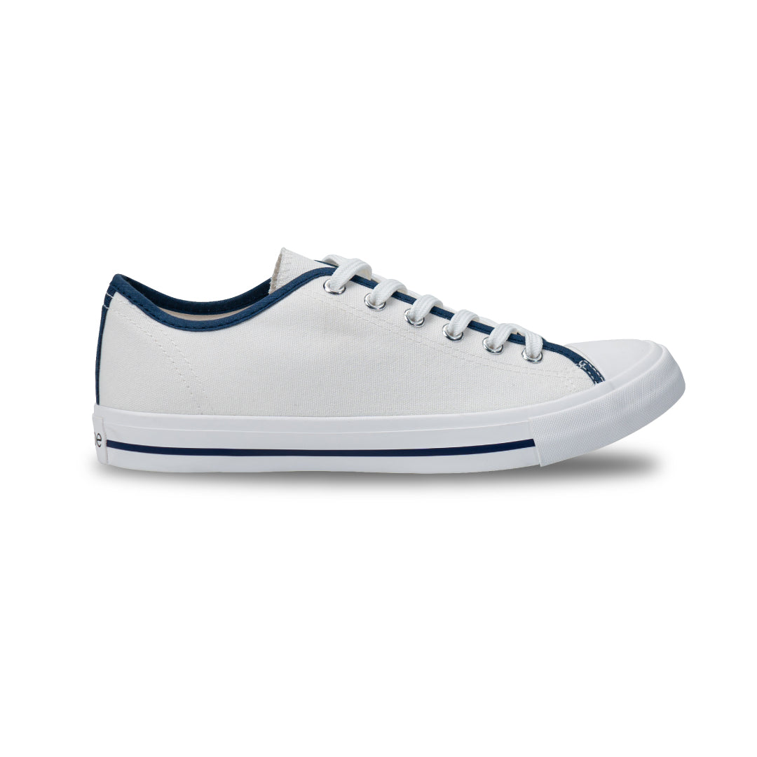 รองเท้าผ้าใบ รองเท้าผ้าใบผูกเชือก รองเท้าผ้าใบผูกเชือกผู้ชาย รองเท้าผ้าใบผูกเชือกผู้หญิงสีครีม/กรม นุ่ม เบา ใส่สบาย