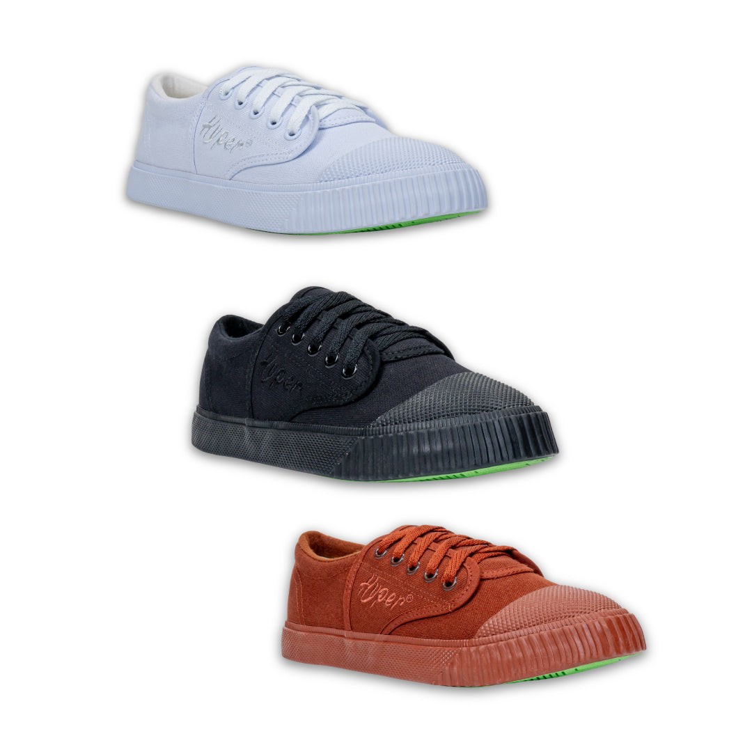 รองเท้าผ้าใบ รองเท้าผ้าใบนักเรียน รองเท้าผ้าใบนักเรียนผู้ชาย รองเท้าผ้าใบนักเรียนผู้หญิงสีขาว,น้ำตาล,ดำ ทน นุ่ม หนึบ! ใส่สบาย ระบายอากาศ