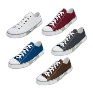 รองเท้าผ้าใบ รองเท้าผ้าใบผูกเชือก รองเท้าผ้าใบผูกเชือกผู้ชาย รองเท้าผ้าใบผูกเชือกผู้หญิงสีครีม,เทา,โกโก้,น้ำทะเล,มังคุด ดีไซน์โดดเด่นด้วยลายยางสุดเท่! นุ่ม เบา ใส่สบาย