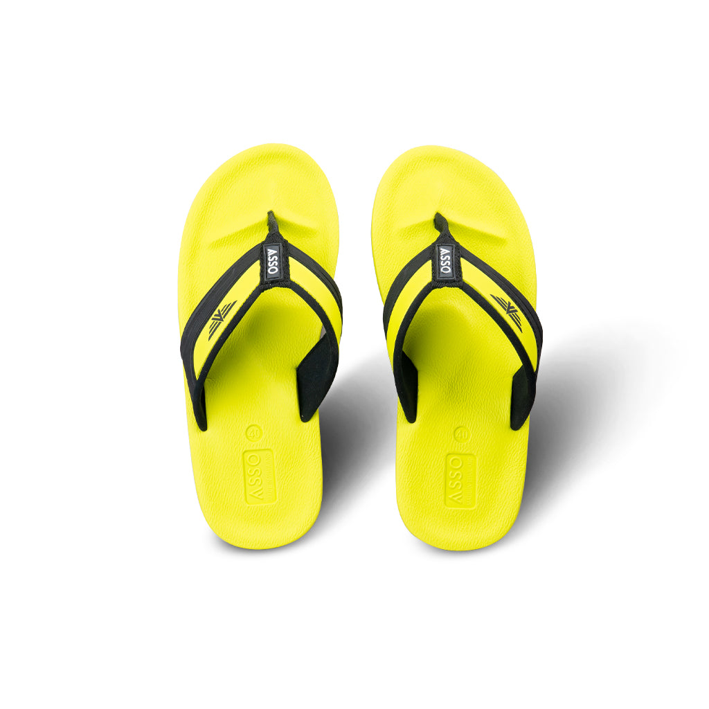 รองเท้าแตะ รองเท้าแตะหูหนีบ รองเท้าแตะหูหนีบผู้ชายสีเขียวตอง แห้งเร็ว ไม่อุ้มน้ำ ใส่เดินนานไม่เมื่อย