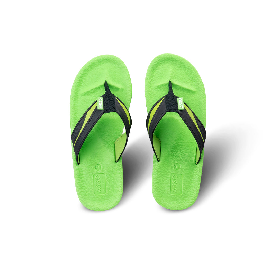 รองเท้าแตะ รองเท้าแตะหูหนีบ รองเท้าแตะหูหนีบผู้ชายสีเขียว แห้งเร็ว ไม่อุ้มน้ำ ใส่เดินนานไม่เมื่อย