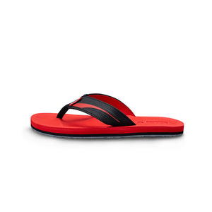 รองเท้าแตะ รองเท้าแตะหูหนีบ รองเท้าแตะหูหนีบผู้ชายสีเเดง แห้งเร็ว ไม่อุ้มน้ำ ใส่เดินนานไม่เมื่อย