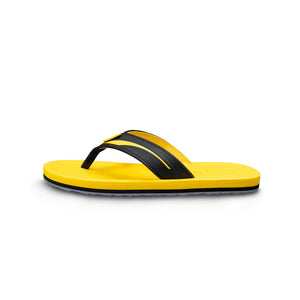 รองเท้าแตะ รองเท้าแตะหูหนีบ รองเท้าแตะหูหนีบผู้ชายสีเหลือง แห้งเร็ว ไม่อุ้มน้ำ ใส่เดินนานไม่เมื่อย