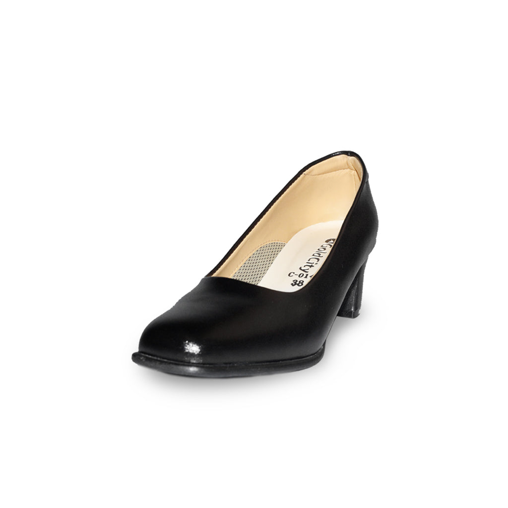 รองเท้าคัทชู รองเท้าคัทชูหัวมน รองเท้าคัทชูหัวมนผู้หญิงสีดำ  ส้นสูง 2 นิ้ว ใส่สบาย เดินง่าย