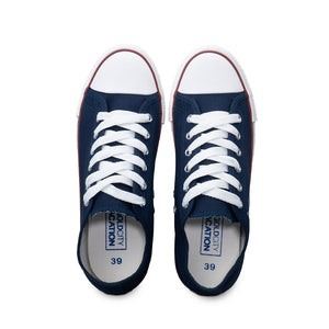 รองเท้าผ้าใบ รองเท้าผ้าใบผูกเชือก รองเท้าผ้าใบผูกเชือกผู้ชาย รองเท้าผ้าใบผูกเชือกผู้หญิงสีกรม ลายดาวสะท้อนแสง นุ่ม เบา ใส่สบาย