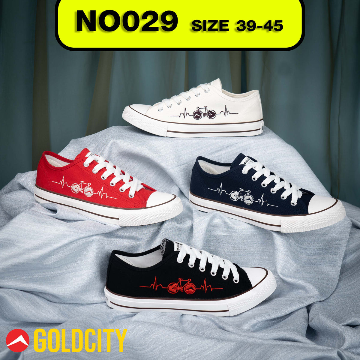 รองเท้าผ้าใบแฟชั่น หันชวา