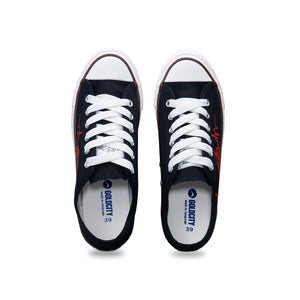 รองเท้าผ้าใบ รองเท้าผ้าใบผูกเชือก รองเท้าผ้าใบผูกเชือกผู้ชาย รองเท้าผ้าใบผูกเชือกผู้หญิงสีดำ ลายจักรยานสุดเท่ห์ นุ่ม เบา ใส่สบาย