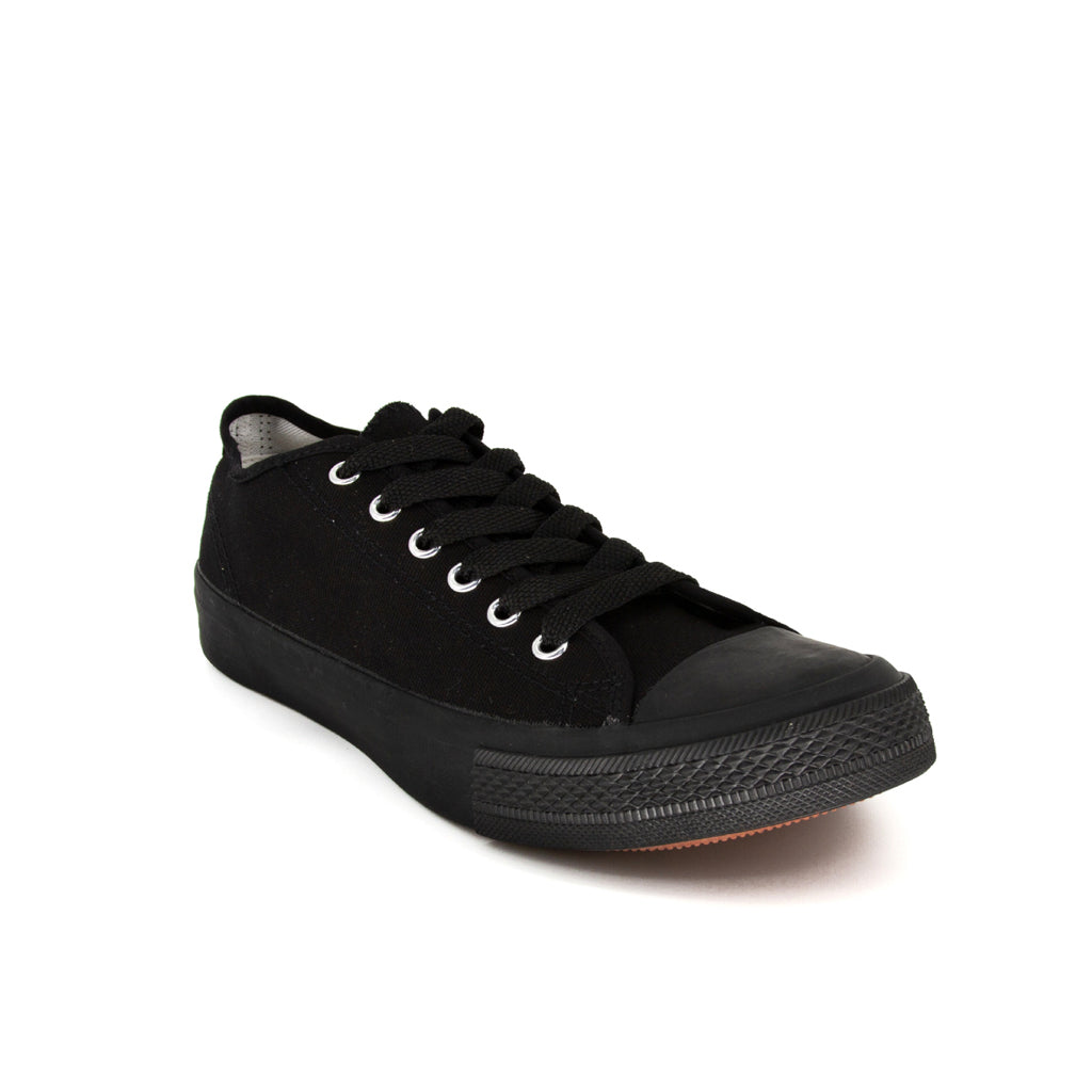 รองเท้าผ้าใบ รองเท้าผ้าใบผูกเชือก รองเท้าผ้าใบผูกเชือกผู้ชาย รองเท้าผ้าใบผูกเชือกผู้หญิงสีดำ/เงิน คลาสสิค ใส่สบาย น้ำหนักเบา