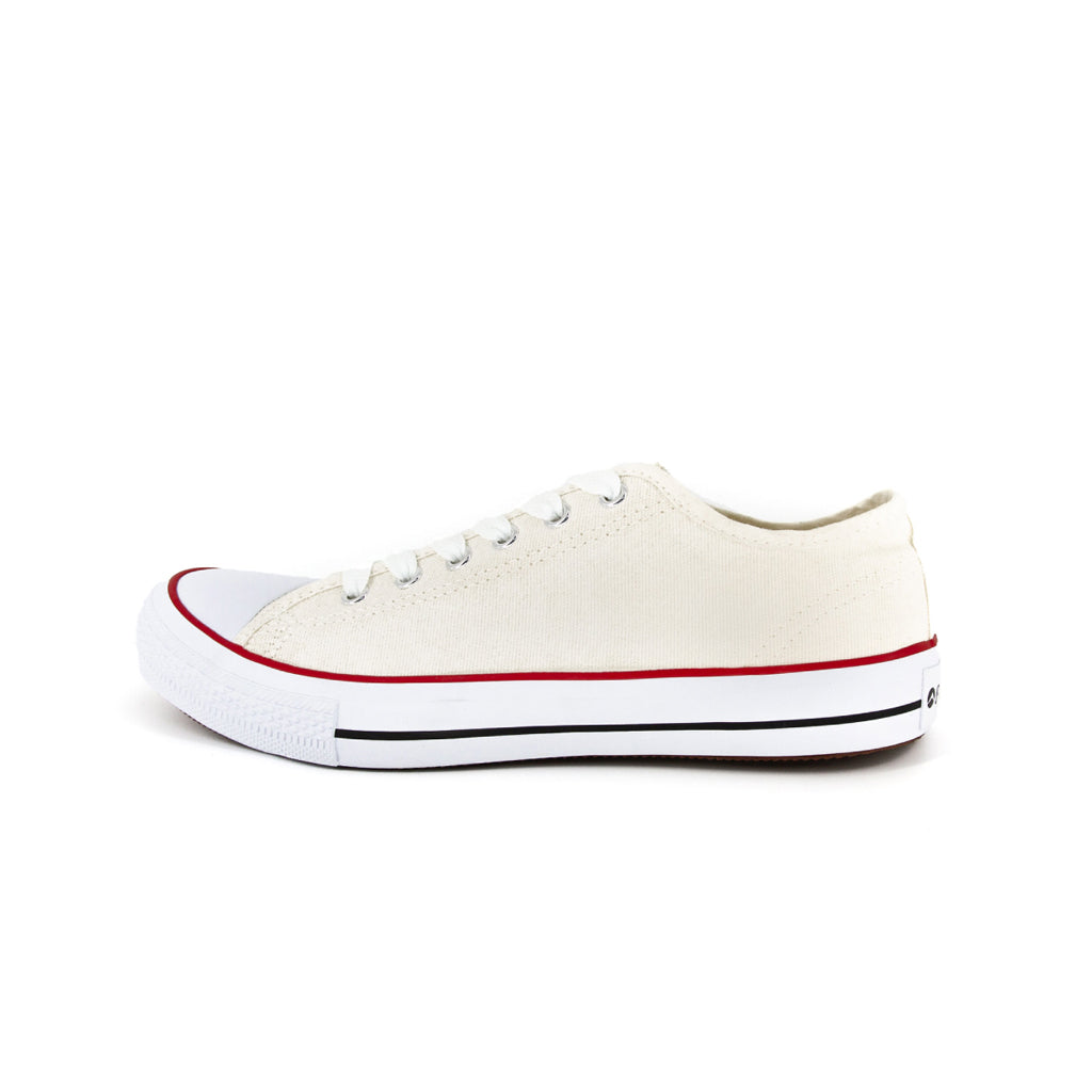 รองเท้าผ้าใบ รองเท้าผ้าใบผูกเชือก รองเท้าผ้าใบผูกเชือกผู้ชาย รองเท้าผ้าใบผูกเชือกผู้หญิงสีครีม คลาสสิค ใส่สบาย น้ำหนักเบา