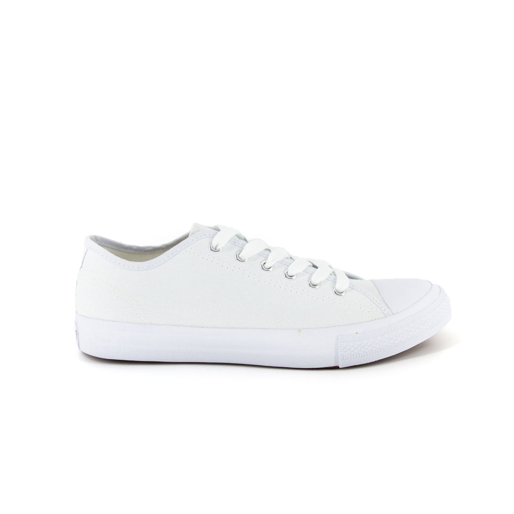 รองเท้าผ้าใบ รองเท้าผ้าใบผูกเชือก รองเท้าผ้าใบผูกเชือกผู้ชาย รองเท้าผ้าใบผูกเชือกผู้หญิงสีขาว/เงิน คลาสสิค ใส่สบาย น้ำหนักเบา