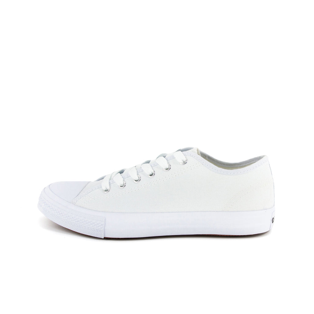 รองเท้าผ้าใบ รองเท้าผ้าใบผูกเชือก รองเท้าผ้าใบผูกเชือกผู้ชาย รองเท้าผ้าใบผูกเชือกผู้หญิงสีขาว/เงิน คลาสสิค ใส่สบาย น้ำหนักเบา