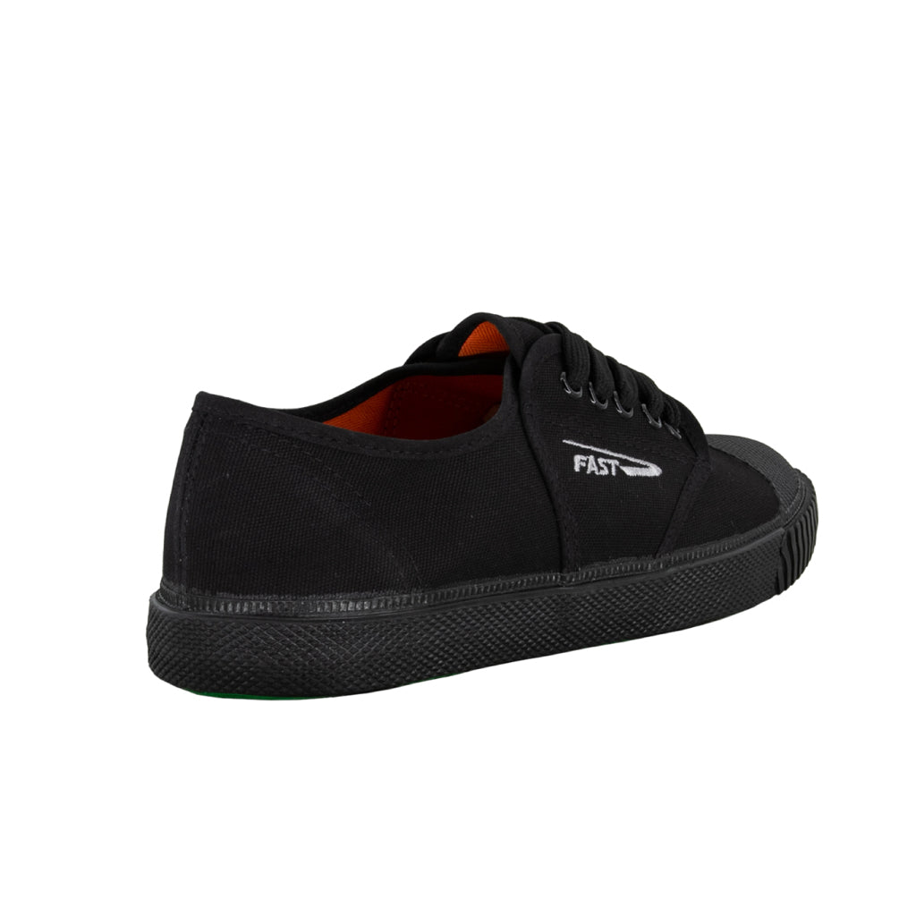 รองเท้าผ้าใบ รองเท้าผ้าใบนักเรียน รองเท้าผ้าใบนักเรียนผู้ชาย รองเท้าผ้าใบผู้หญิงสีดำ มีลายปัก Fast ทน นุ่ม หนึบ 
ไม่ลื่น ใส่สบาย