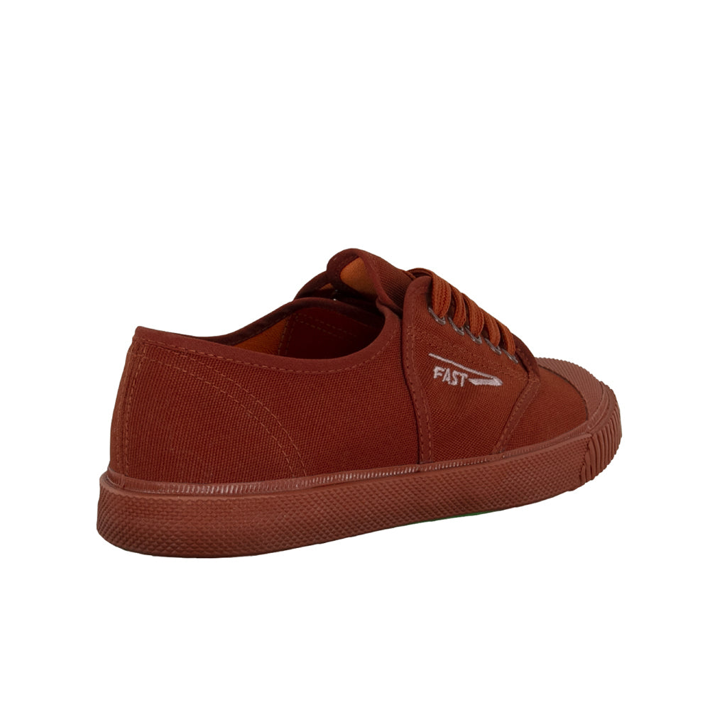 รองเท้าผ้าใบ รองเท้าผ้าใบนักเรียน รองเท้าผ้าใบนักเรียนผู้ชาย รองเท้าผ้าใบผู้หญิงสีน้ำตาล มีลายปัก Fast ทน นุ่ม หนึบ 
ไม่ลื่น ใส่สบาย