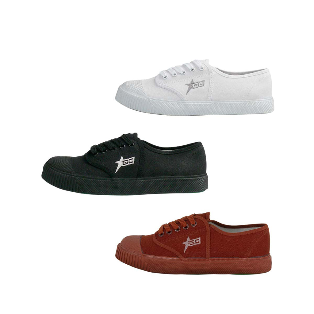 รองเท้าผ้าใบ รองเท้าผ้าใบนักเรียน รองเท้าผ้าใบนักเรียนผู้ชาย รองเท้าผ้าใบผู้หญิงสีขาว,น้ำตาล,ดำ  ทน นุ่ม หนึบ 