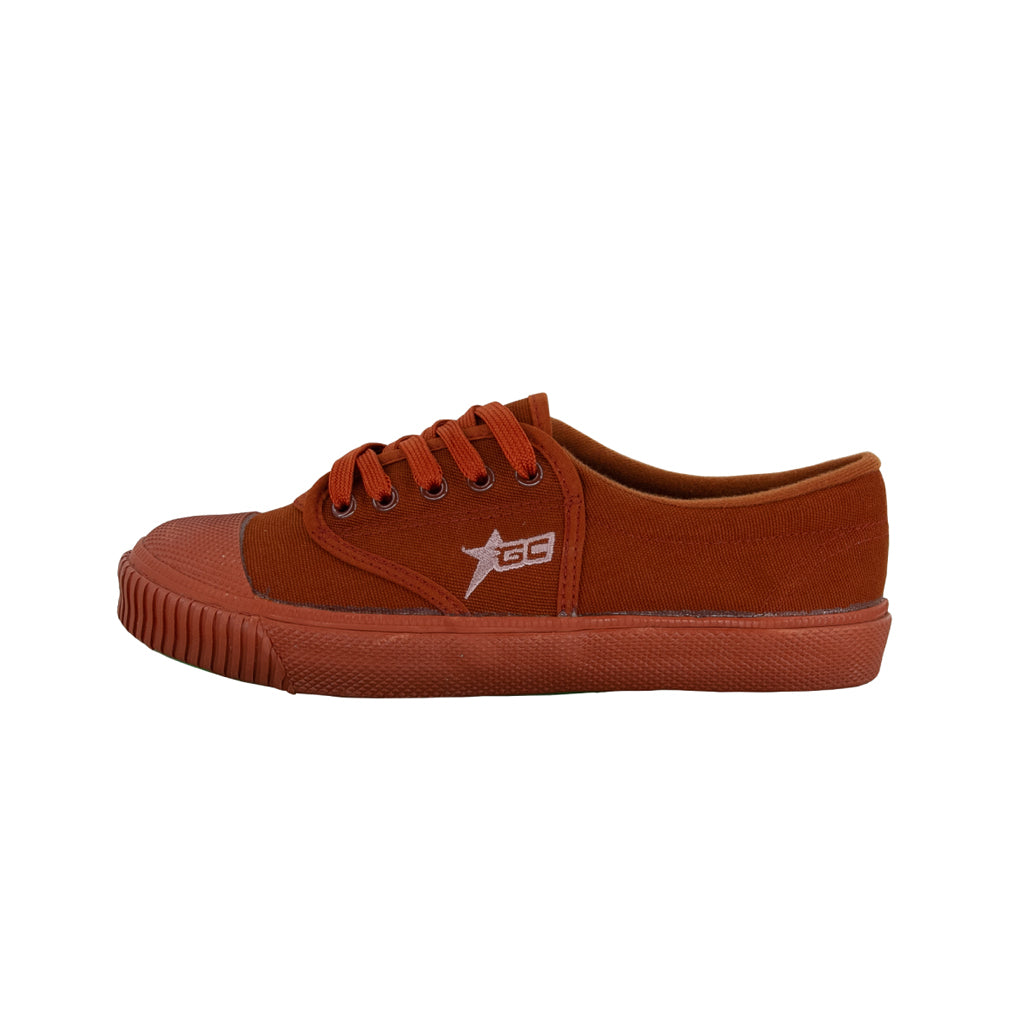 รองเท้าผ้าใบ รองเท้าผ้าใบนักเรียน รองเท้าผ้าใบนักเรียนผู้ชาย รองเท้าผ้าใบผู้หญิงสีน้ำตาล  ทน นุ่ม หนึบ