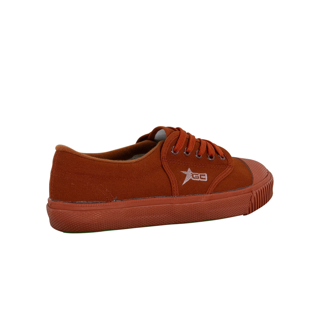 รองเท้าผ้าใบ รองเท้าผ้าใบนักเรียน รองเท้าผ้าใบนักเรียนผู้ชาย รองเท้าผ้าใบผู้หญิงสีน้ำตาล  ทน นุ่ม หนึบ