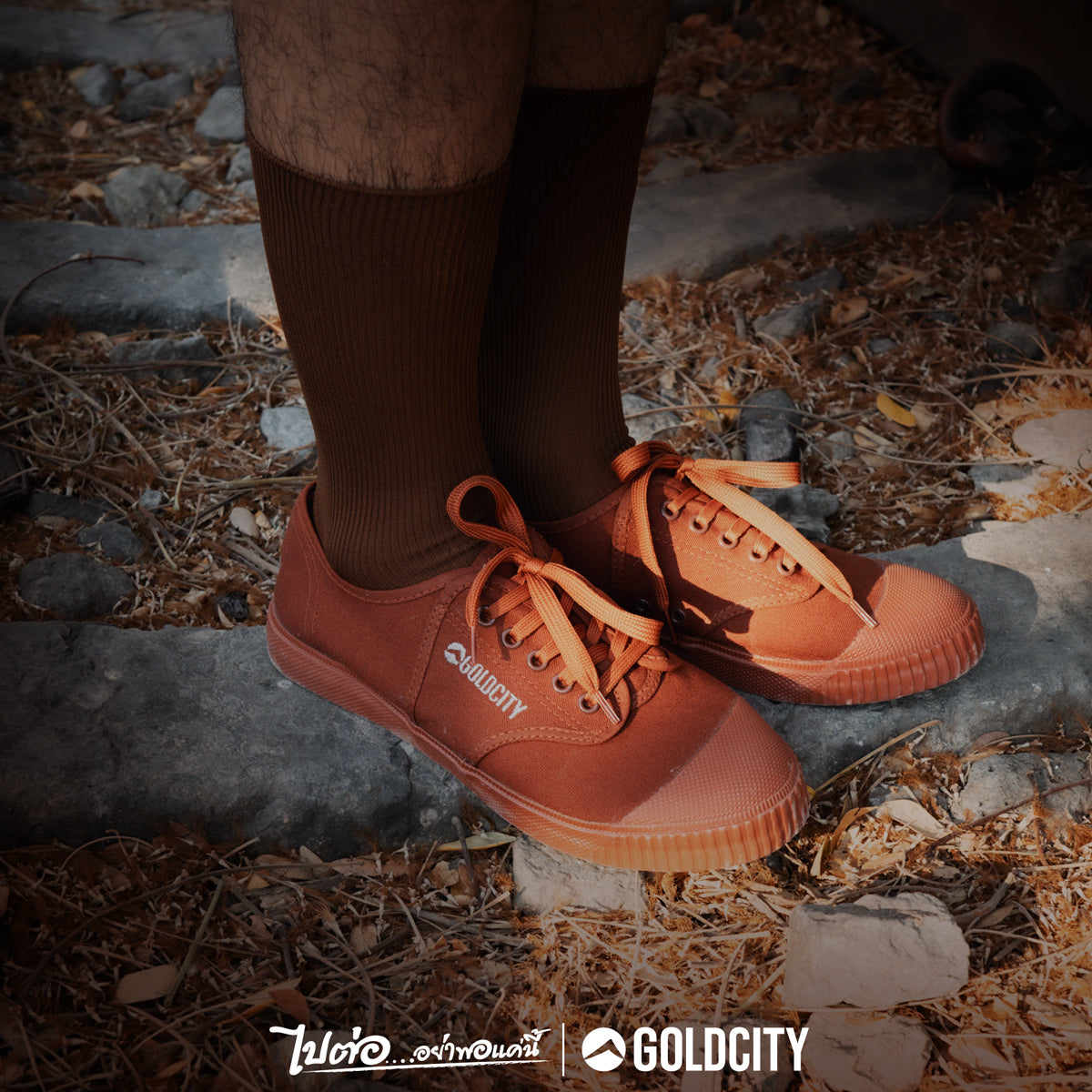 รองเท้าผ้าใบ รองเท้าผ้าใบนักเรียน รองเท้าผ้าใบนักเรียนผู้ชาย รองเท้าผ้าใบนักเรียนผู้หญิงสีน้ำตาล  ทน นุ่ม หนึบ! ใส่สบาย ระบายอากาศ