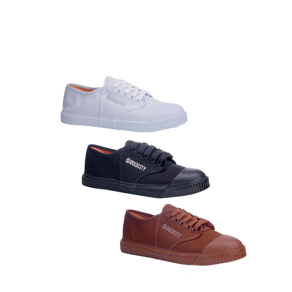 รองเท้าผ้าใบ รองเท้าผ้าใบนักเรียน รองเท้าผ้าใบนักเรียนผู้ชาย รองเท้าผ้าใบนักเรียนผู้หญิงสีขาว,ดำ,น้ำตาล  ทน นุ่ม หนึบ! ใส่สบาย ระบายอากาศ