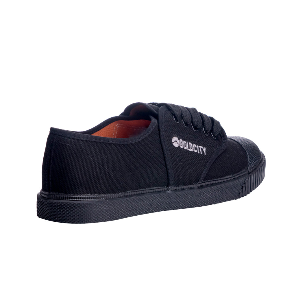 รองเท้าผ้าใบ รองเท้าผ้าใบนักเรียน รองเท้าผ้าใบนักเรียนผู้ชาย รองเท้าผ้าใบนักเรียนผู้หญิงสีดำ  ทน นุ่ม หนึบ! ใส่สบาย ระบายอากาศ