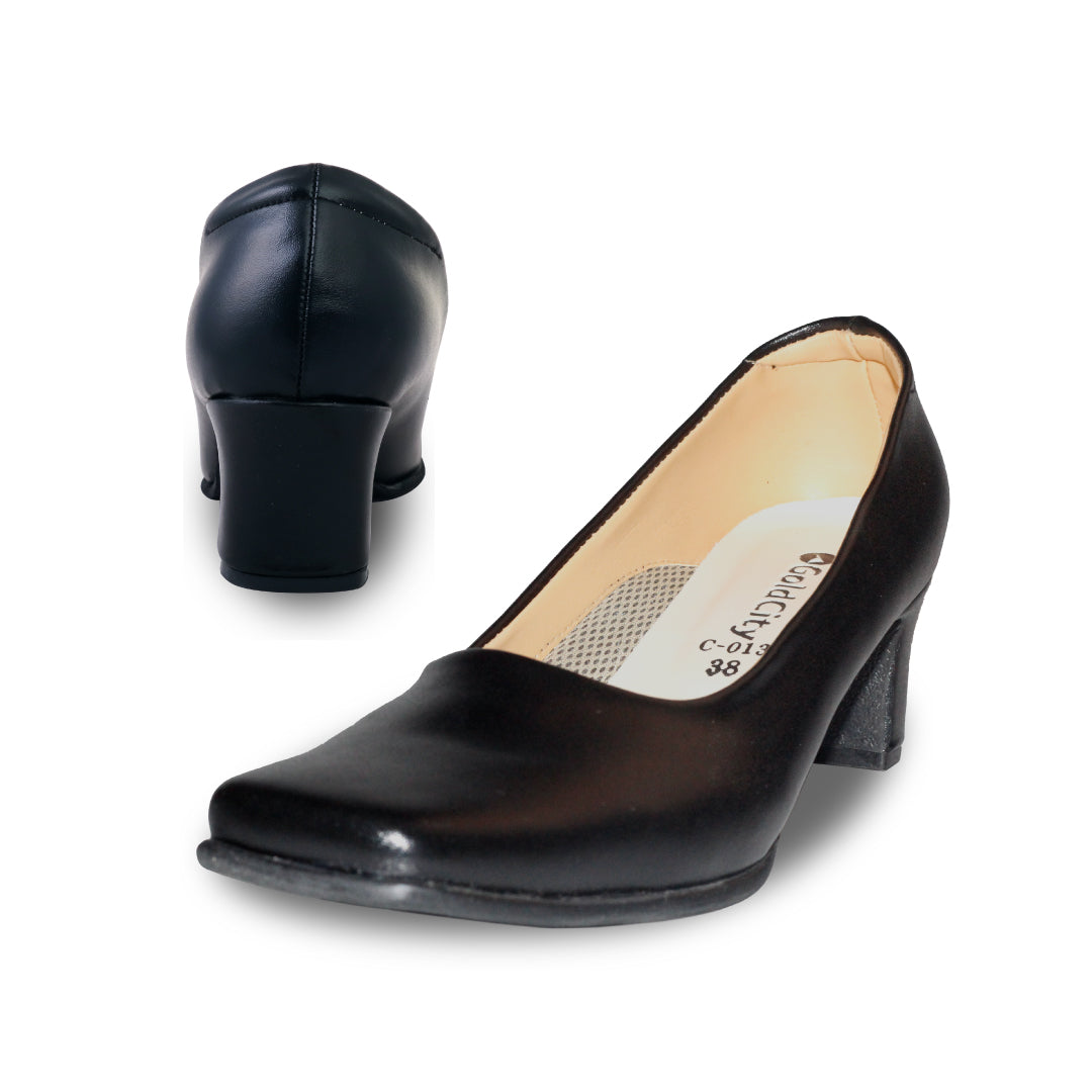 รองเท้าคัทชู รองเท้าคัทชูหัวตัด รองเท้าคัทชูหัวตัดผู้หญิง สูง 2 นิ้ว นุ่ม ใส่สบาย ไม่กัดเท้า