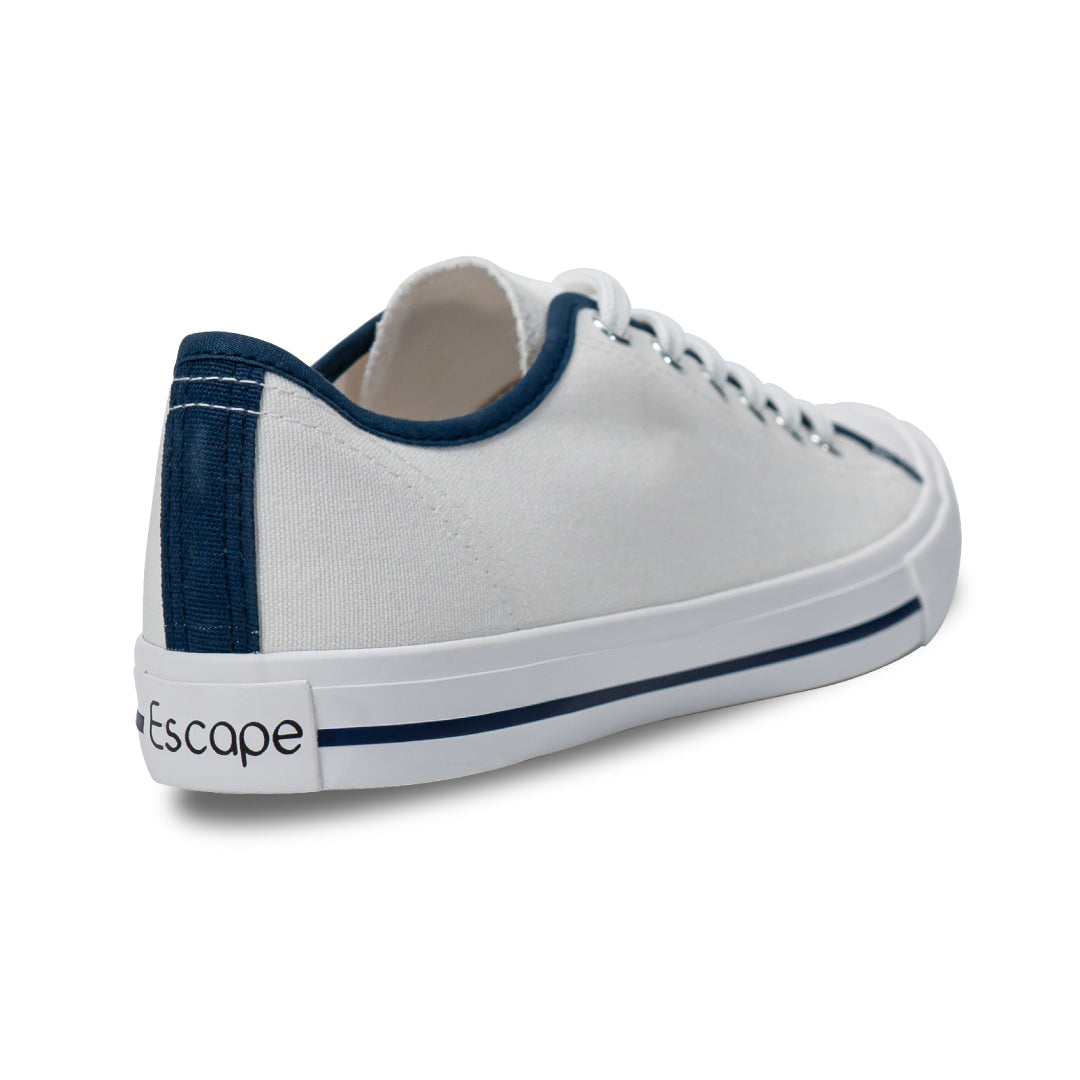 รองเท้าผ้าใบ รองเท้าผ้าใบผูกเชือก รองเท้าผ้าใบผูกเชือกผู้ชาย รองเท้าผ้าใบผูกเชือกผู้หญิงสีครีม/กรม  นุ่ม เบา ใส่สบาย