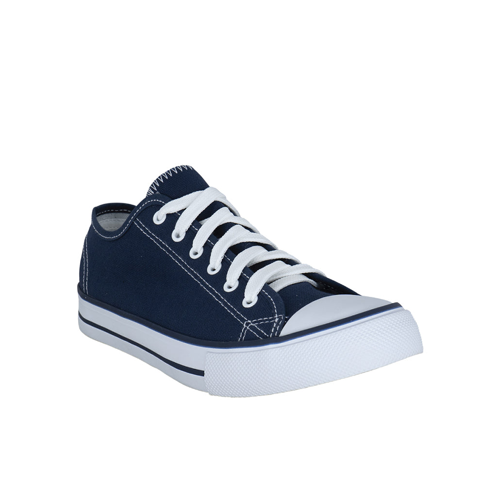 รองเท้าผ้าใบ รองเท้าผ้าใบผูกเชือก รองเท้าผ้าใบผูกเชือกผู้ชาย รองเท้าผ้าใบผูกเชือกผู้หญิงสีกรม สไตล์คลาสสิก นุ่มสบาย