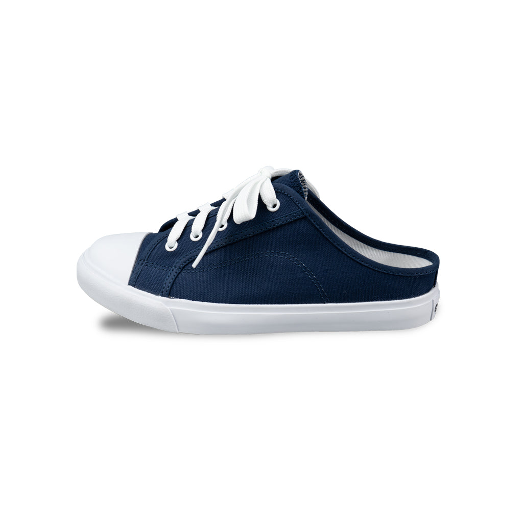 รองเท้าผ้าใบ รองเท้าผ้าใบเปิดส้น รองเท้าผ้าใบเปิดส้นผู้หญิงสีกรม นุ่ม ใส่สบาย ระบายอากาศ 