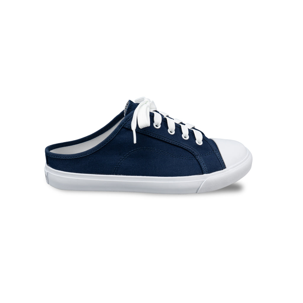 รองเท้าผ้าใบ รองเท้าผ้าใบเปิดส้น รองเท้าผ้าใบเปิดส้นผู้หญิงสีกรม นุ่ม ใส่สบาย ระบายอากาศ 