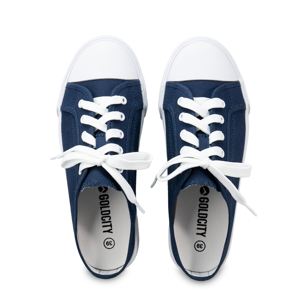 รองเท้าผ้าใบ รองเท้าผ้าใบเปิดส้น รองเท้าผ้าใบเปิดส้นผู้หญิงสีกรม นุ่ม ใส่สบาย ระบายอากาศ 