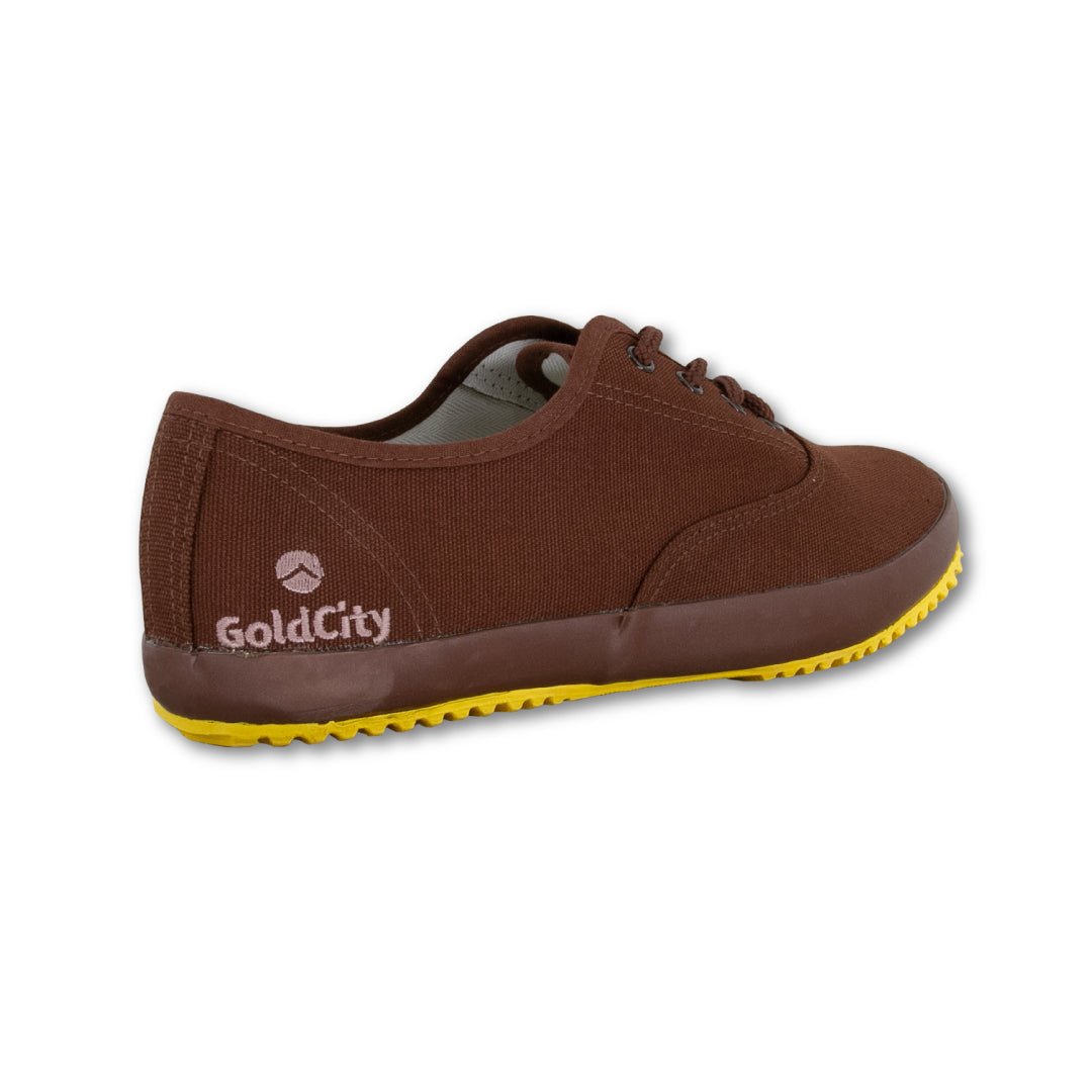 รองเท้าผ้าใบ รองเท้าผ้าใบนักเรียน รองเท้าผ้าใบนักเรียนผู้ชาย รองเท้าผ้าใบนักเรียนผู้หญิงสีน้ำตาล นุ่ม เบา ทนทาน ใส่สบาย