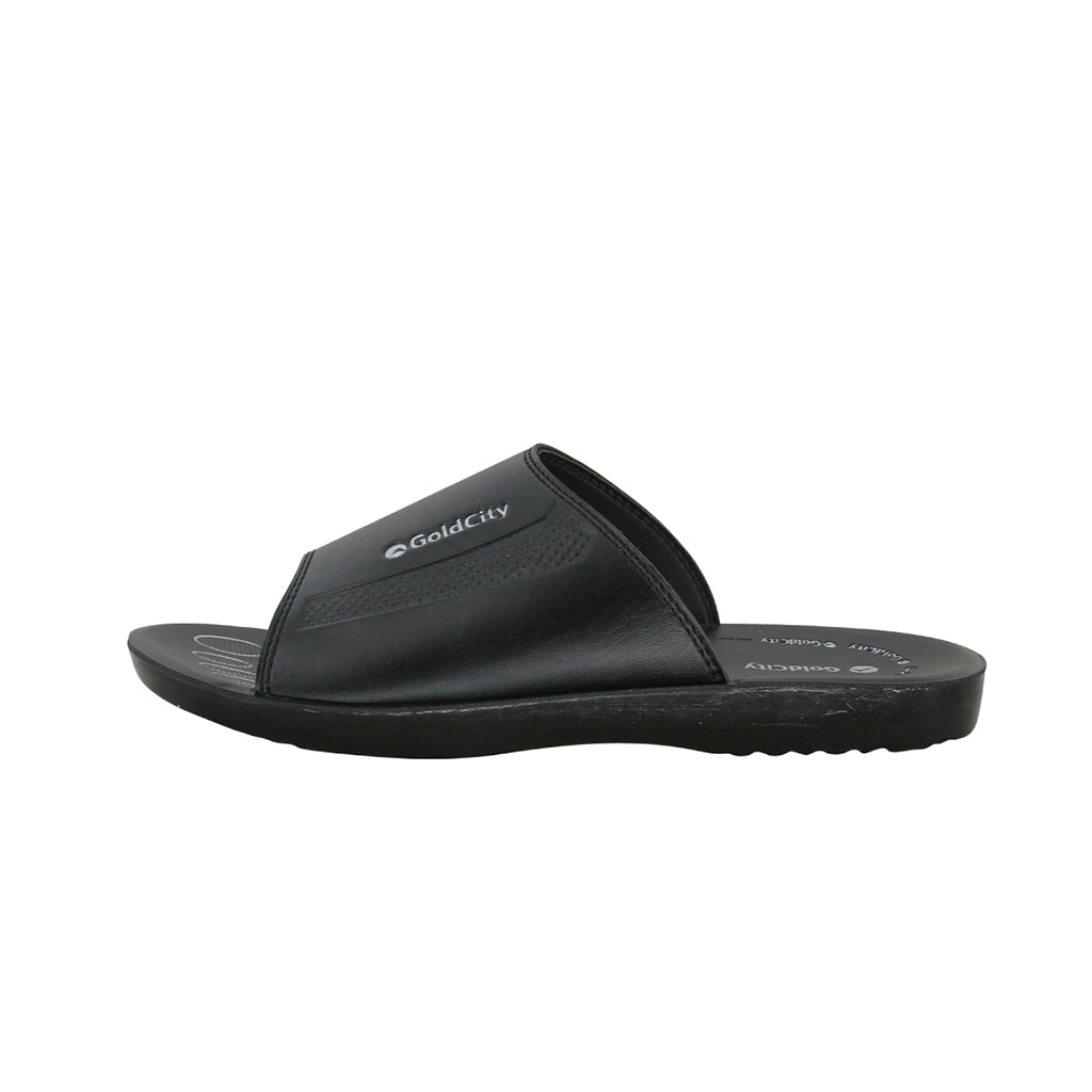 รองเท้าแตะ รองเท้าแตะแบบสวม รองเท้าแตะแบบสวมผู้ชายสีดำ นุ่ม เบา ใส่สบาย ไม่ร้อน