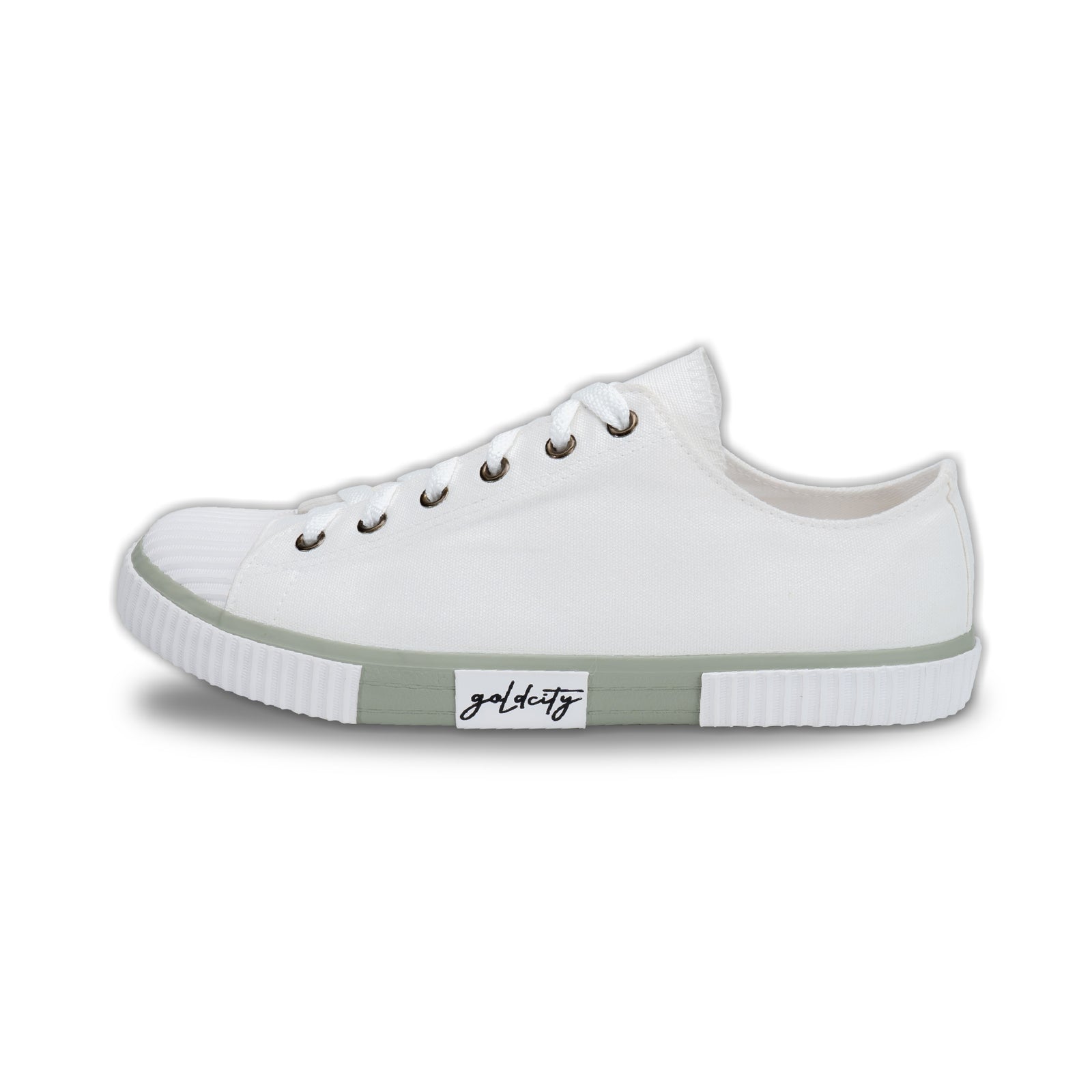 รองเท้าผ้าใบ รองเท้าผ้าใบผูกเชือก รองเท้าผ้าใบผูกเชือกผู้ชาย รองเท้าผ้าใบผูกเชือกผู้หญิงสีครีม ดีไซน์โดดเด่นด้วยลายยางสุดเท่! นุ่ม เบา ใส่สบาย