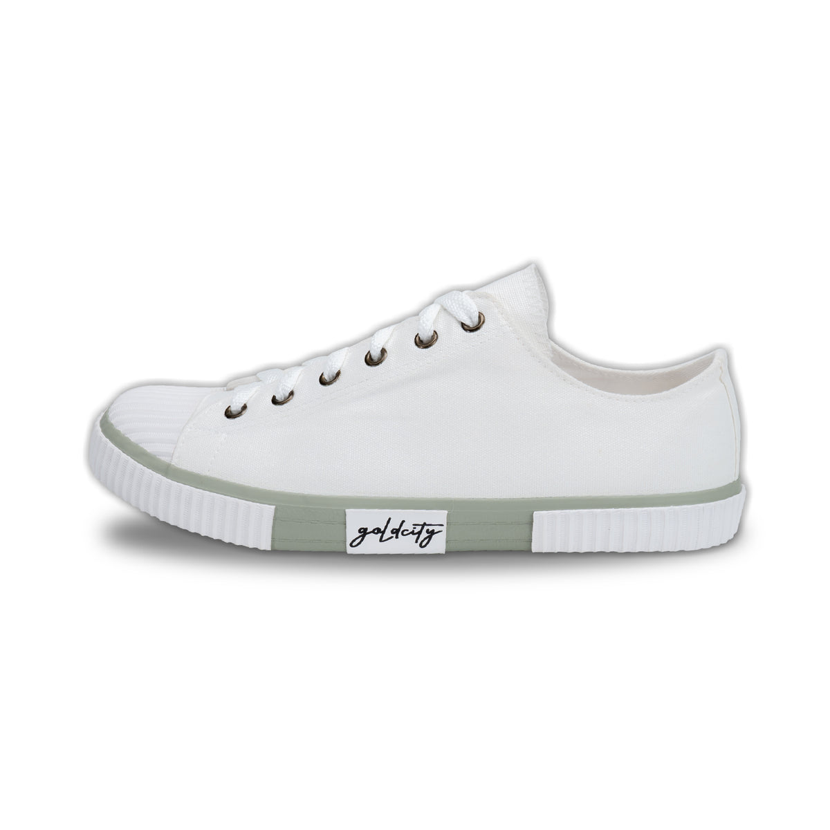 รองเท้าผ้าใบ รองเท้าผ้าใบผูกเชือก รองเท้าผ้าใบผูกเชือกผู้ชาย รองเท้าผ้าใบผูกเชือกผู้หญิงสีครีม ดีไซน์โดดเด่นด้วยลายยางสุดเท่! นุ่ม เบา ใส่สบาย