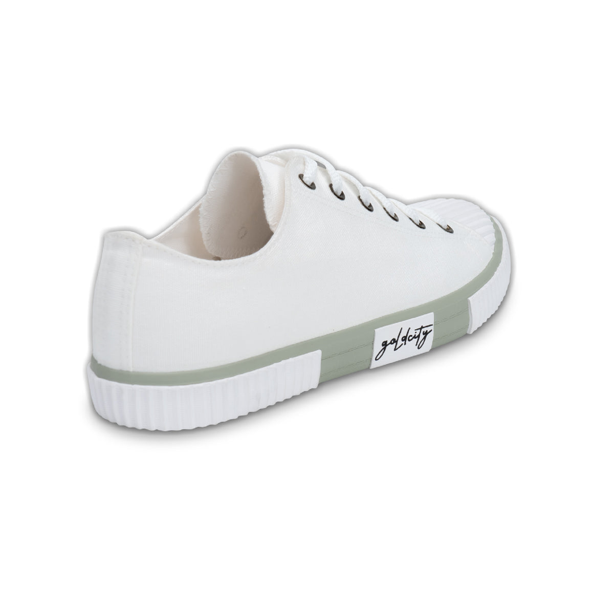 รองเท้าผ้าใบ รองเท้าผ้าใบผูกเชือก รองเท้าผ้าใบผูกเชือกผู้ชาย รองเท้าผ้าใบผูกเชือกผู้หญิงสีครีม ดีไซน์โดดเด่นด้วยลายยางสุดเท่! นุ่ม เบา ใส่สบาย