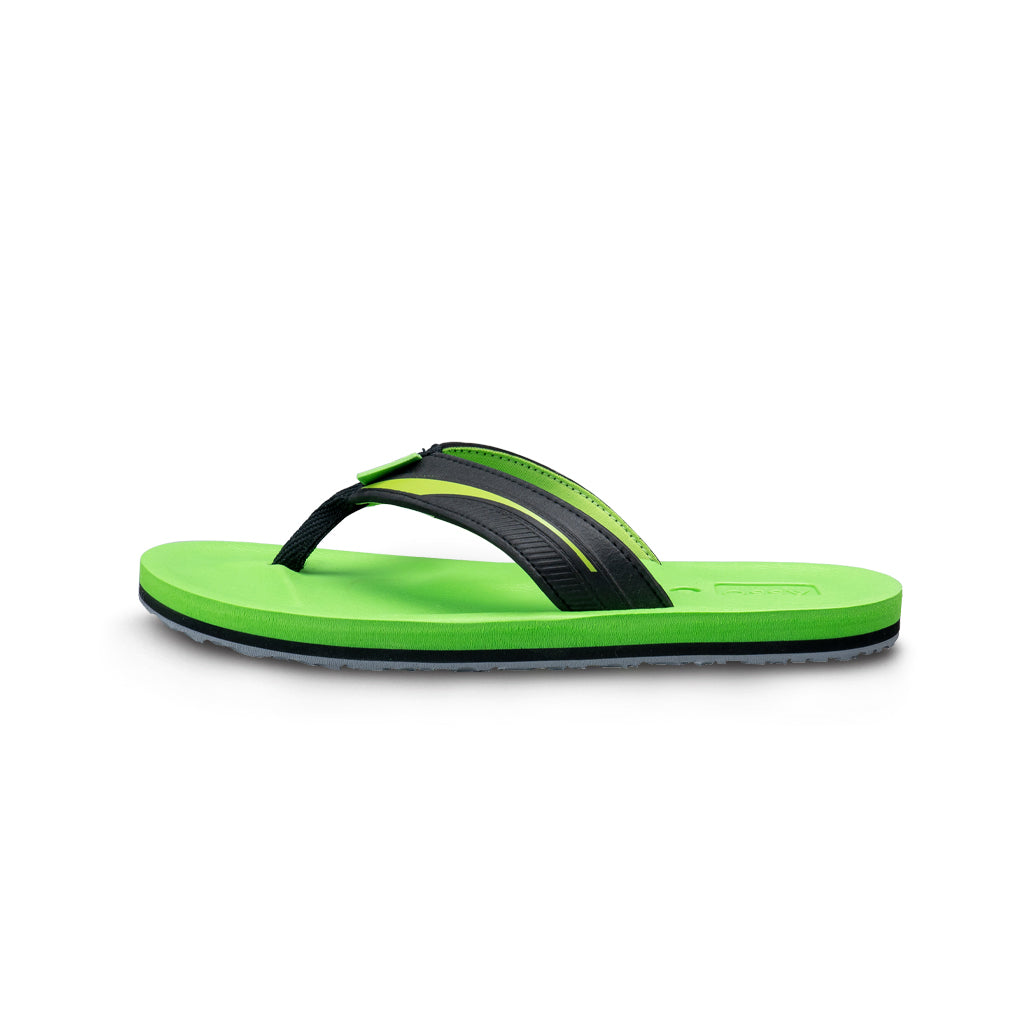 รองเท้าแตะ รองเท้าแตะหูหนีบ รองเท้าแตะหูหนีบผู้ชายสีเขียว แห้งเร็ว ไม่อุ้มน้ำ ใส่เดินนานไม่เมื่อย