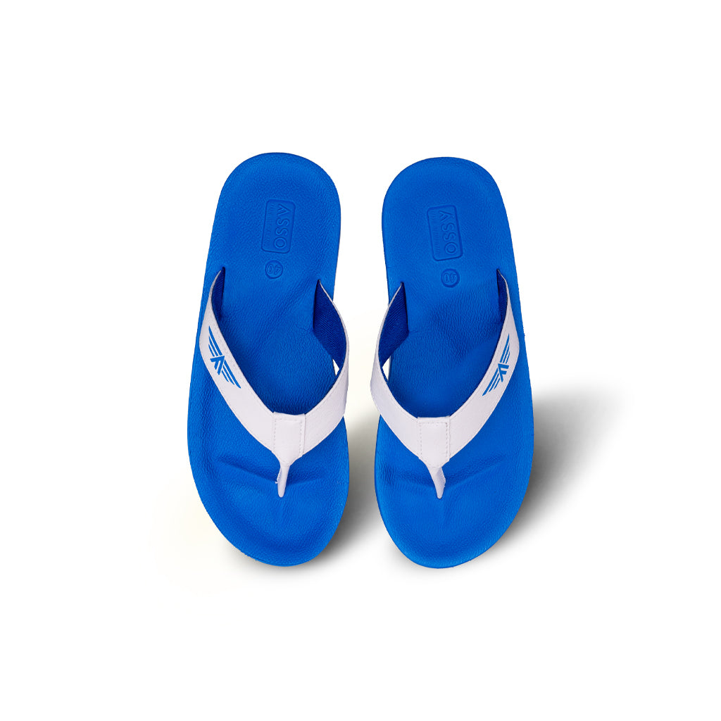 รองเท้าแตะ รองเท้าแตะหูหนีบ รองเท้าหูหนีบผู้ชาย รองเท้าแตะหูหนีบผู้หญิงสีน้ำเงิน แห้งเร็ว ไม่อุ้มน้ำ นุ่ม เบา ใส่สบายทุกวัน! 