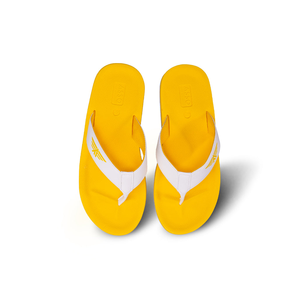 รองเท้าแตะ รองเท้าแตะหูหนีบ รองเท้าหูหนีบผู้ชาย รองเท้าแตะหูหนีบผู้หญิงสีเหลือง แห้งเร็ว ไม่อุ้มน้ำ นุ่ม เบา ใส่สบายทุกวัน! 