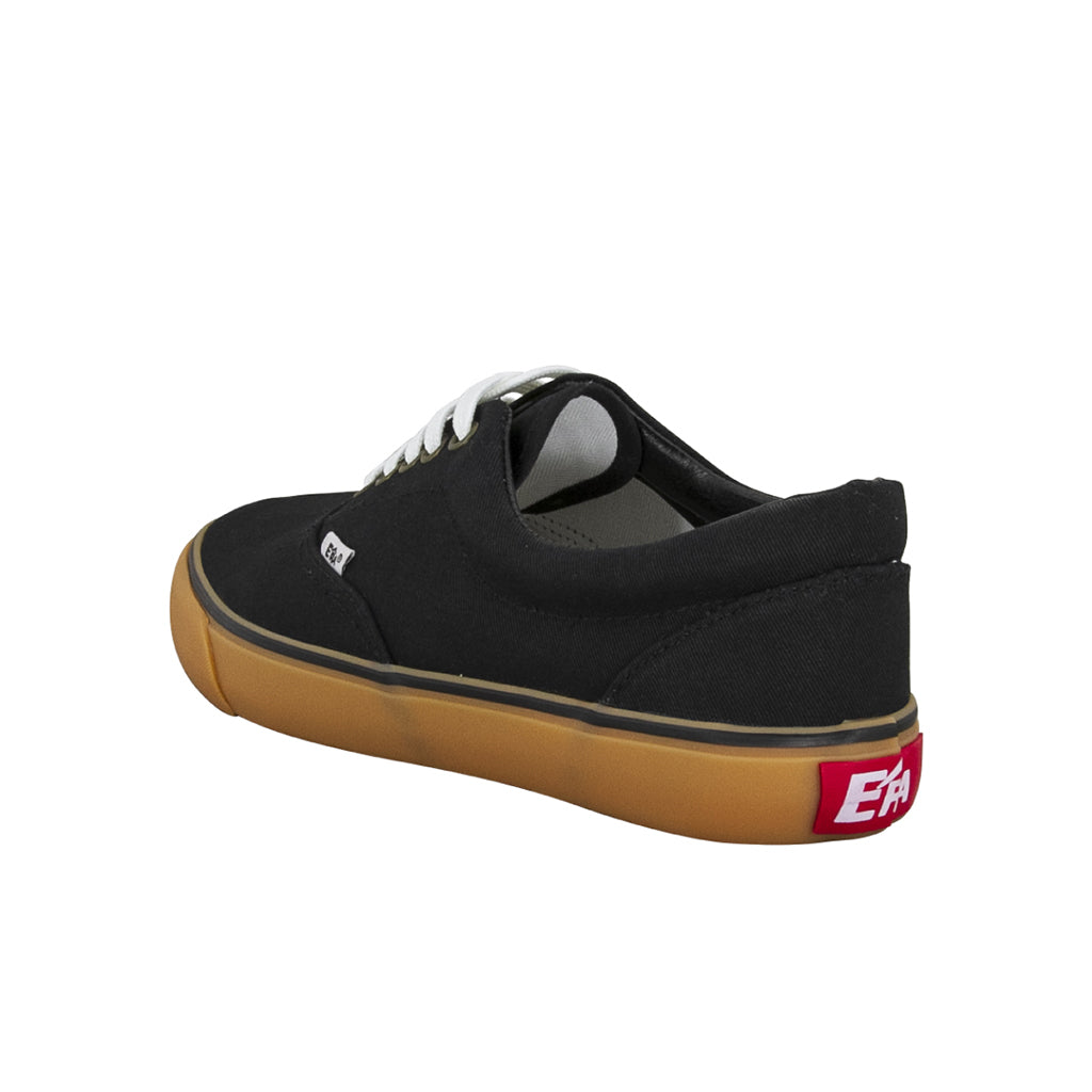 รองเท้าผ้าใบ รองเท้าผ้าใบผูกเชือก รองเท้าผ้าใบผูกเชือกผู้ชาย รองเท้าผ้าใบผูกเชือกผู้หญิงสีดำ ตราส้นด้านหลัง แดงเด่น ขอบนวมนุ่ม เบา ระบายอากาศดีเยี่ยม