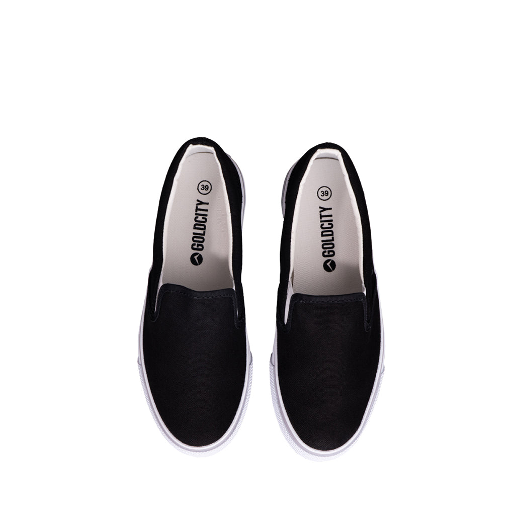 หัวรองเท้าสลิปออน  รุ่น SC026 สีดำ มุมมองด้านหน้าตรง